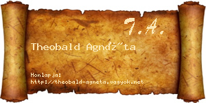Theobald Agnéta névjegykártya